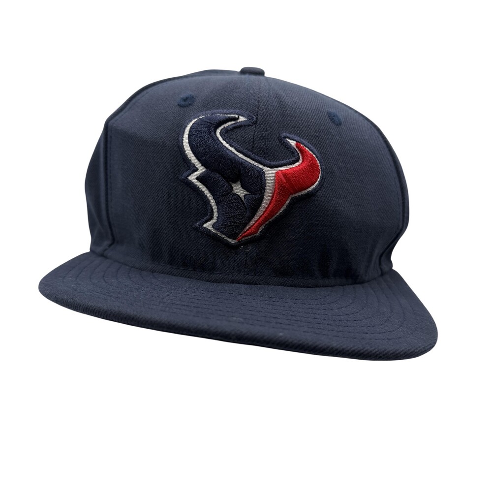 Houston Texans Hat Cap Fitted Mens 6 7/8 Blue NFL Football New Era 59FIFTY